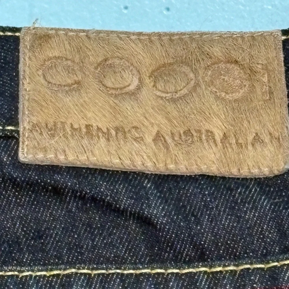 Coogi Jeans Mens Size 40 Embroidered Multi Color Pockets Denim Streetwear Pants